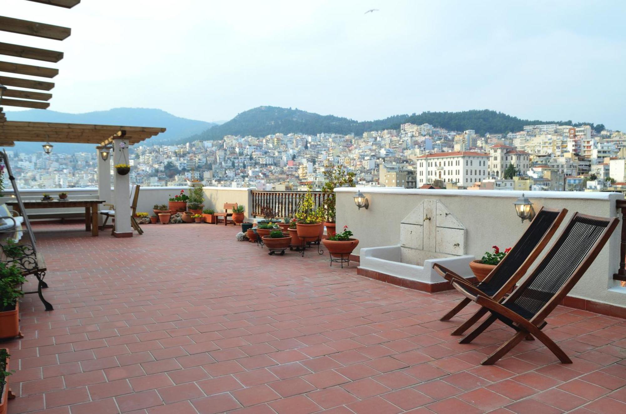 Old-Town Roof-Garden Suite Kavala Bagian luar foto